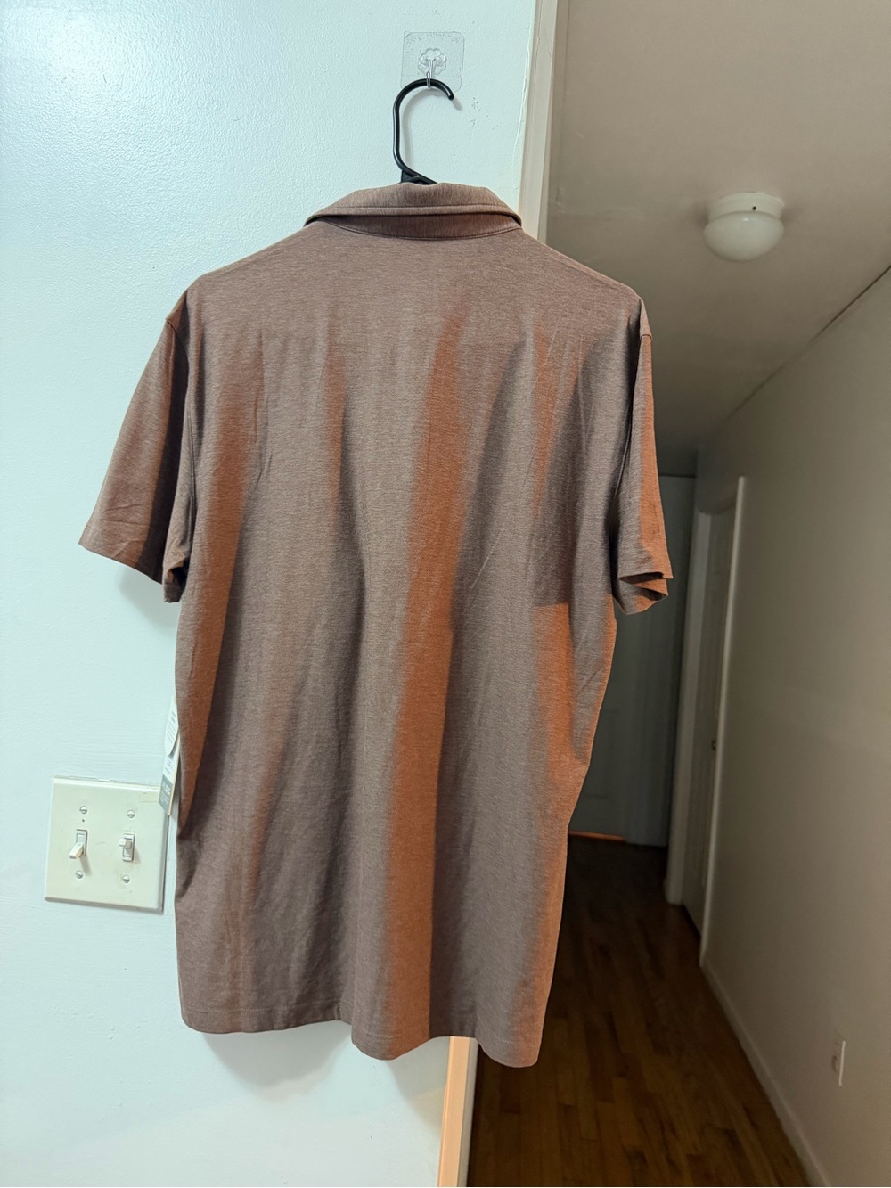 Vuori Rust-Brown Short Sleeve Polo - Picture 2 of 5